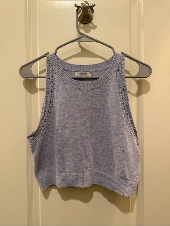 Madewell Tops - Madewell Lavender Knit Cropped Tank